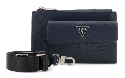 GUESS Milano Flat Bumbag Blue Navy