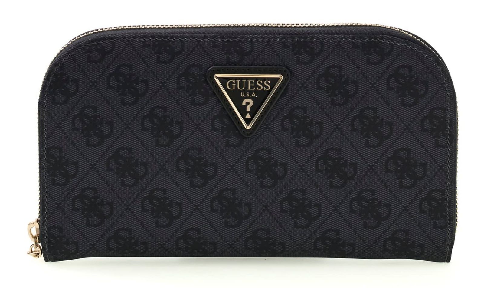 GUESS Adrian Logo Zip Around Organizer L Coal Logo