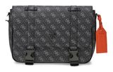 GUESS Milano Messenger Bag Dark Black GUESS Milano Messenger Bag Dark Black