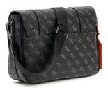 GUESS Milano Messenger Bag Dark Black GUESS Milano Messenger Bag Dark Black