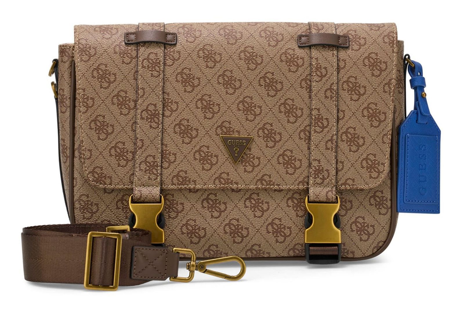 GUESS Milano Messenger Bag Beige Brown
