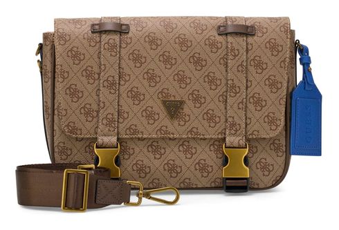 GUESS Milano Messenger Bag Beige Brown