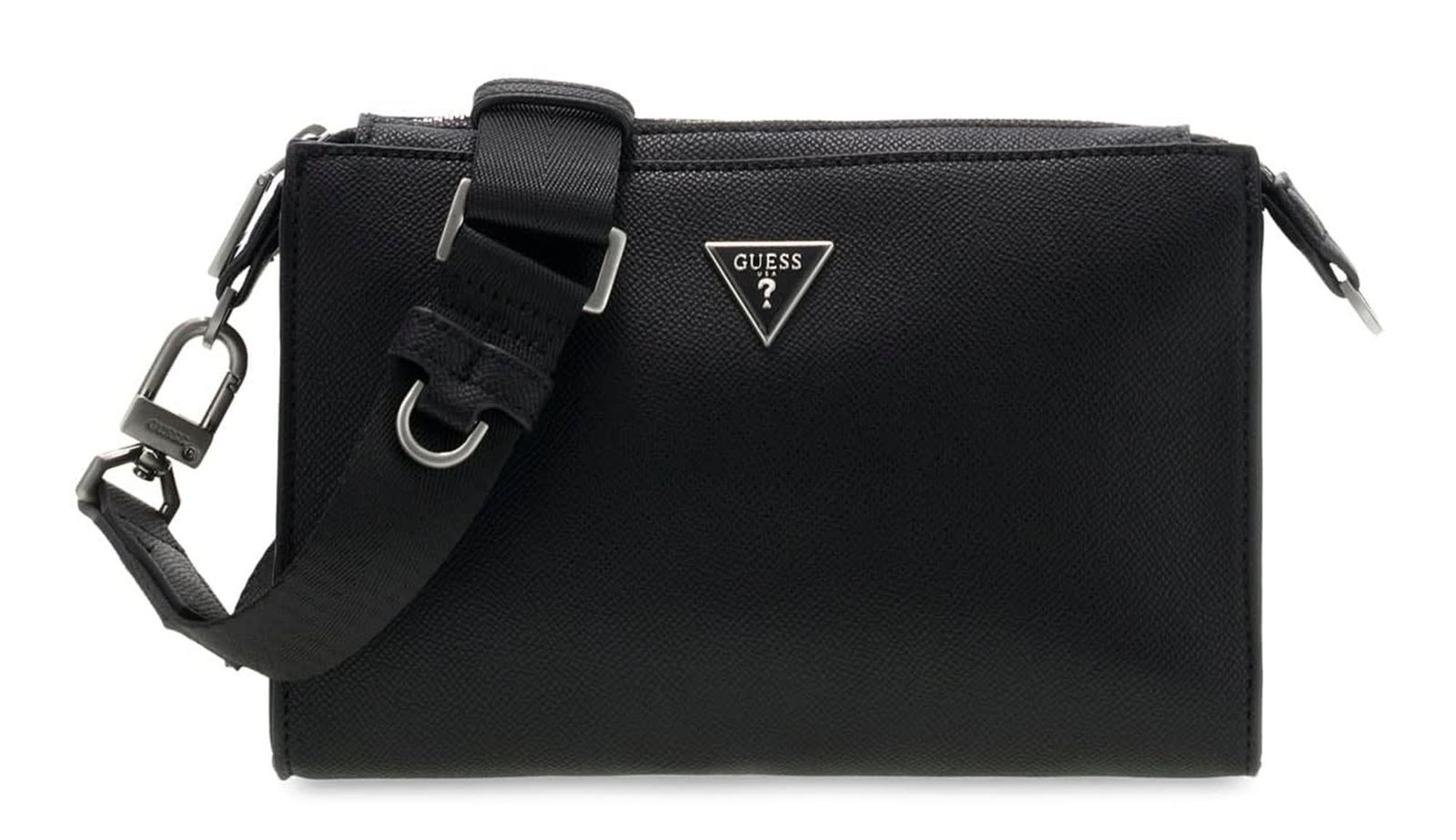 GUESS Milano Crossbody Top Zip Bag Black