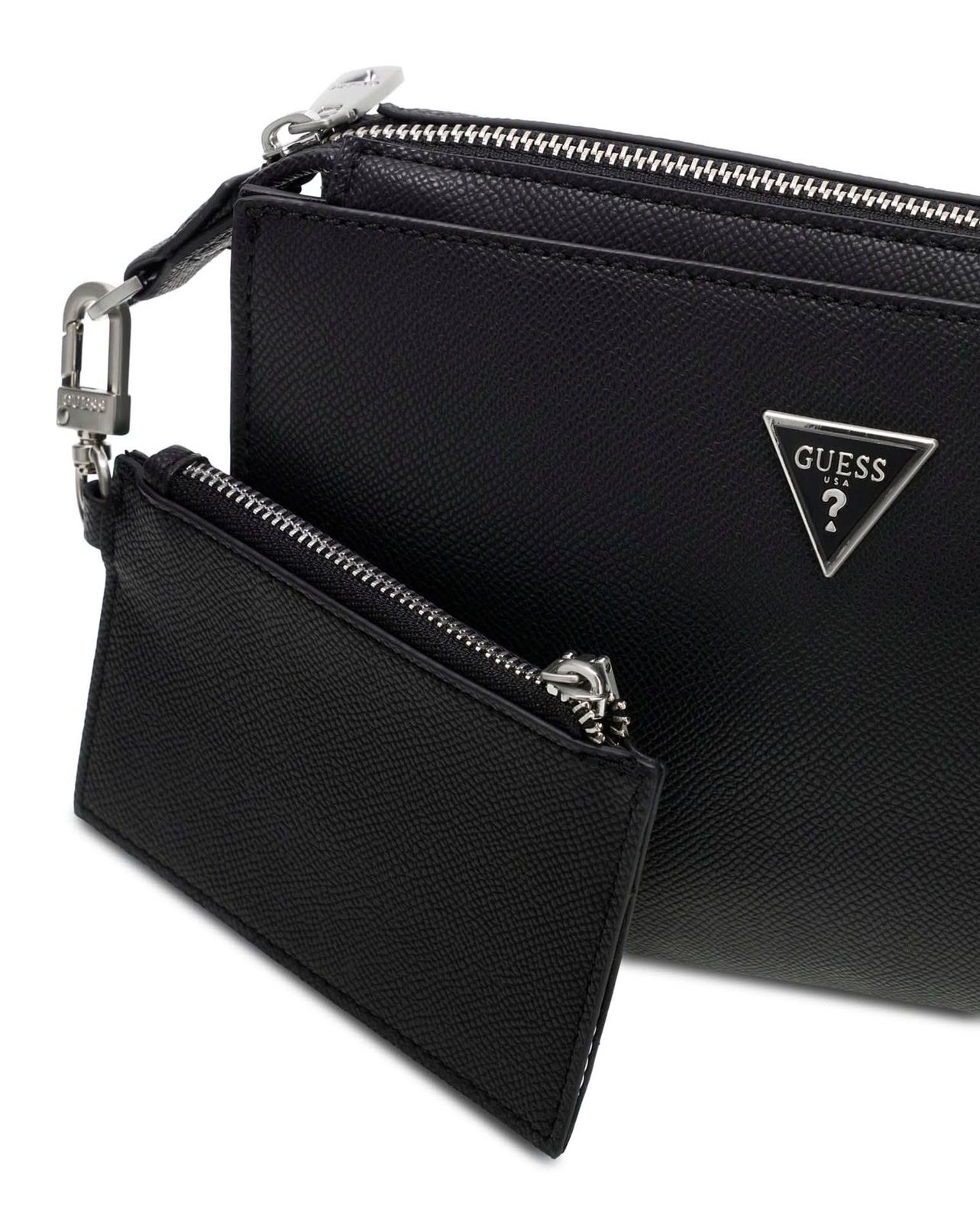 GUESS Milano Crossbody Top Zip Bag Black GUESS Milano Crossbody Top Zip Bag Black