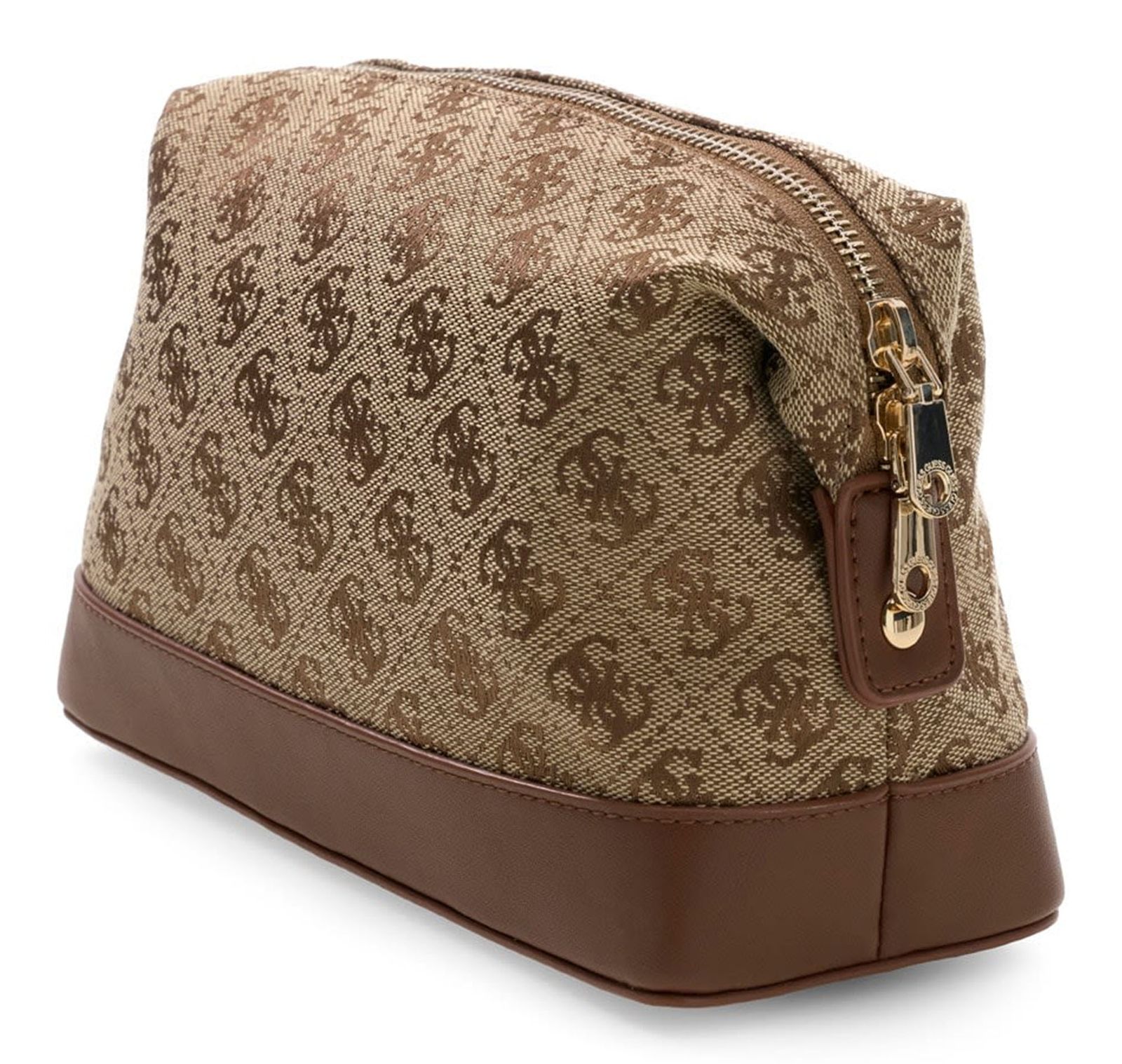 GUESS Samantha Beauty Top Zip Latte Logo / Brown GUESS Samantha Beauty Top Zip Latte Logo / Brown