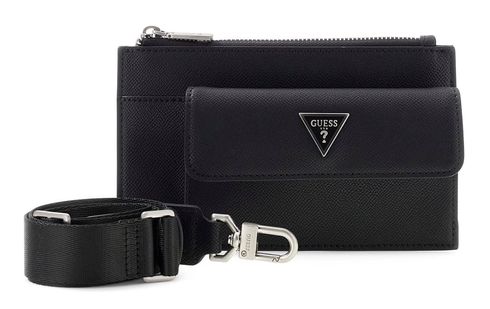 GUESS Milano Flat Bumbag Black GUESS Milano Flat Bumbag Black