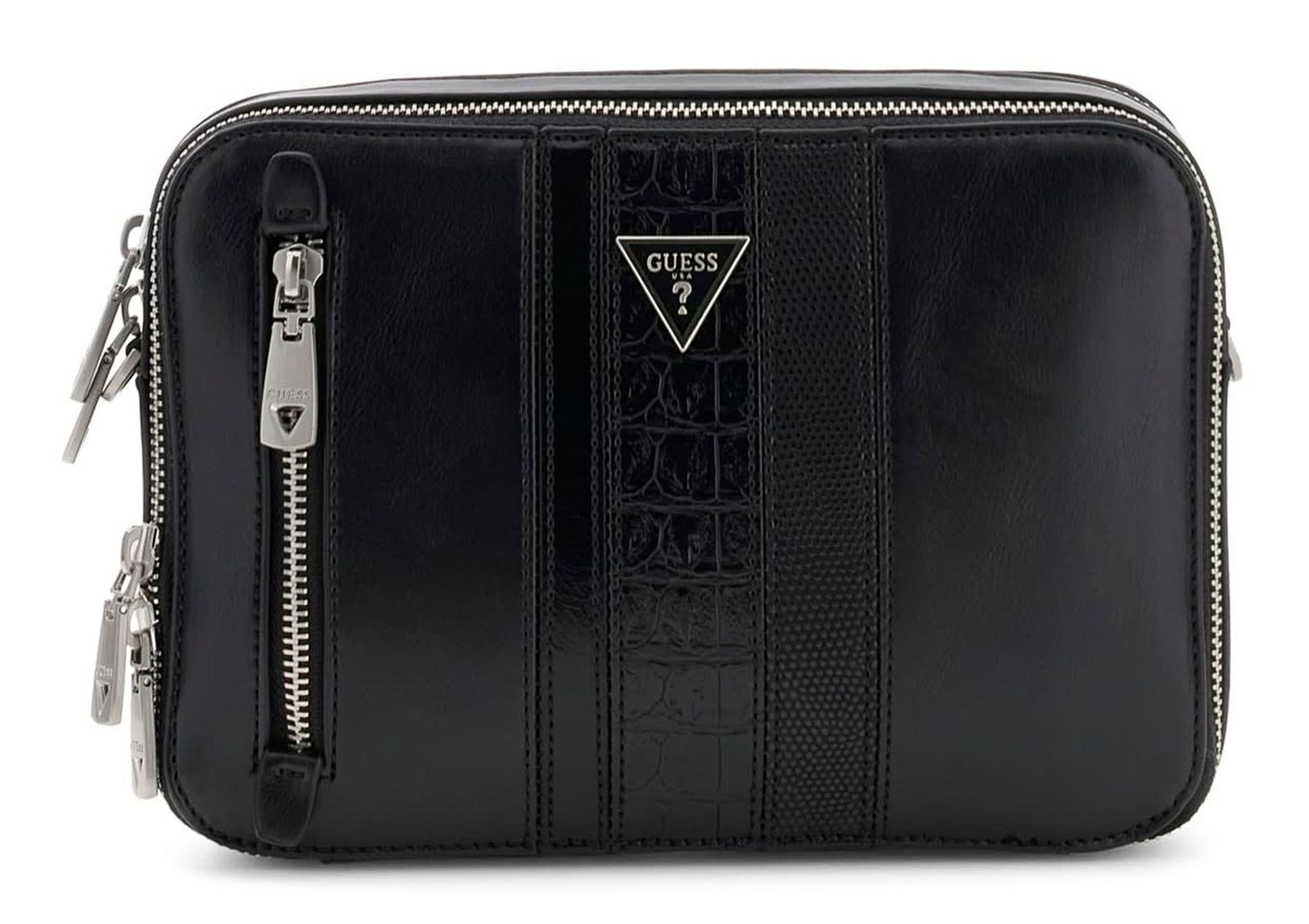 GUESS Torino Camera Bag Double Zip Black GUESS Torino Camera Bag Double Zip Black