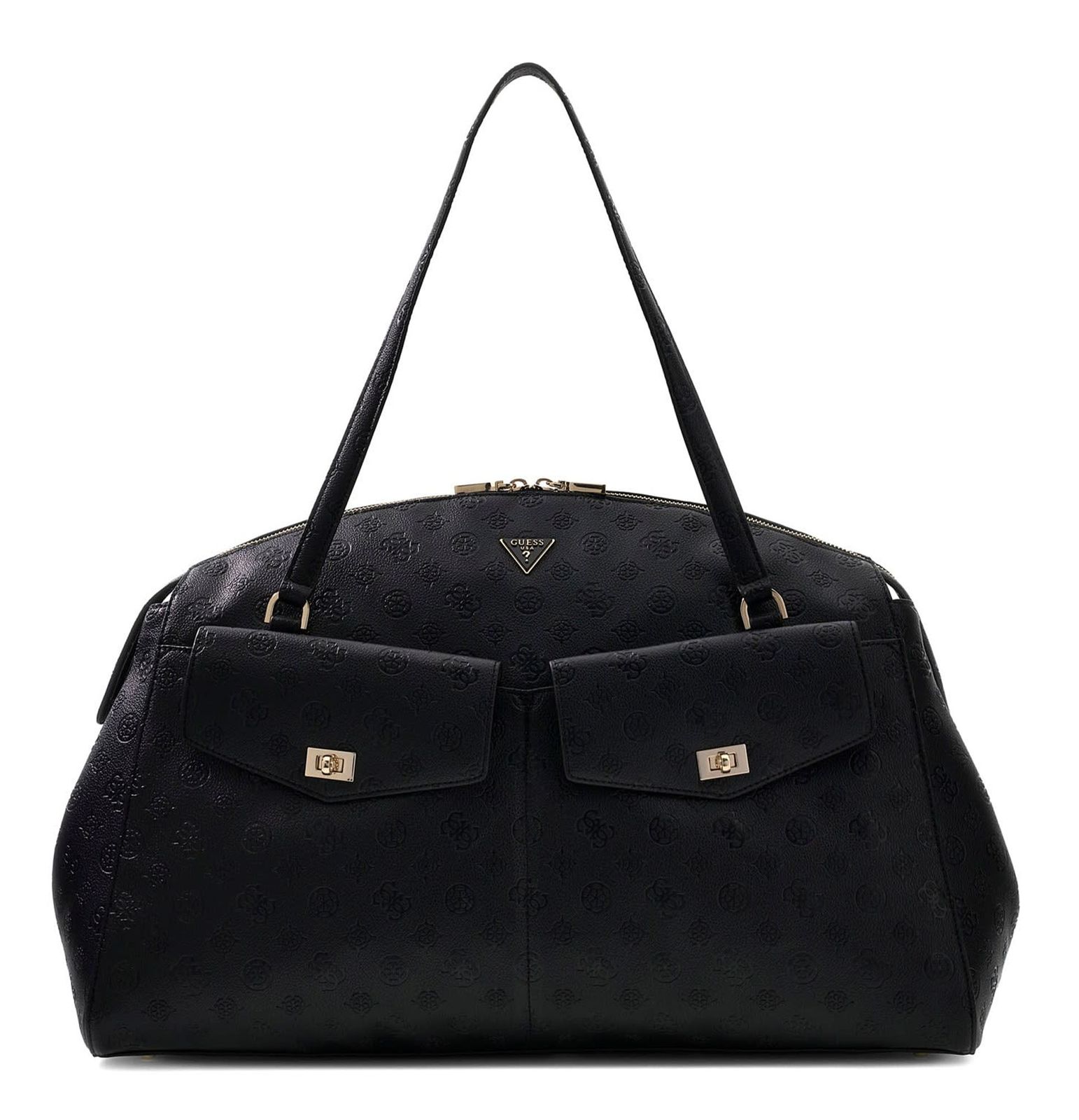 GUESS Blake Dome Travel Tote Black Logo