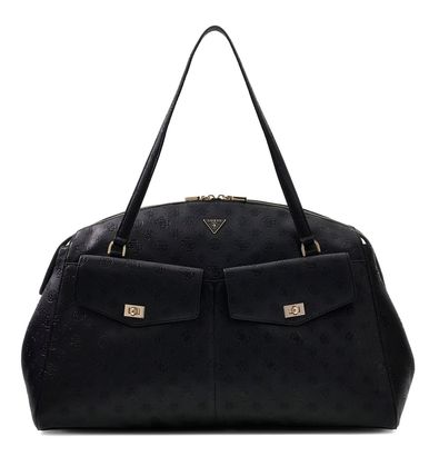 GUESS Blake Dome Travel Tote Black Logo GUESS Blake Dome Travel Tote Black Logo