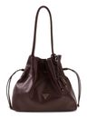 GUESS Karima Drawstring Tote Brown GUESS Karima Drawstring Tote Brown
