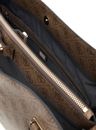 GUESS Yvonne Logo Tote Bag Latte Logo
