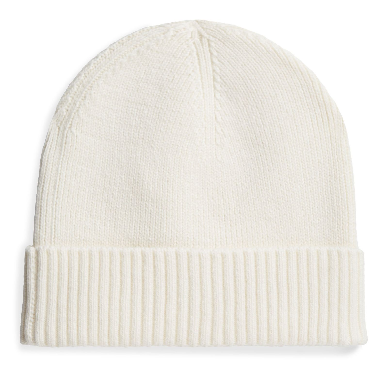 TOMMY HILFIGER TH Flag Pima Cotton Beanie Ivory Petal TOMMY HILFIGER TH Flag Pima Cotton Beanie Ivory Petal