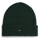 TOMMY HILFIGER TH Flag Pima Cotton Beanie Majestic Emerald Melange TOMMY HILFIGER TH Flag Pima Cotton Beanie Majestic Emerald Melange