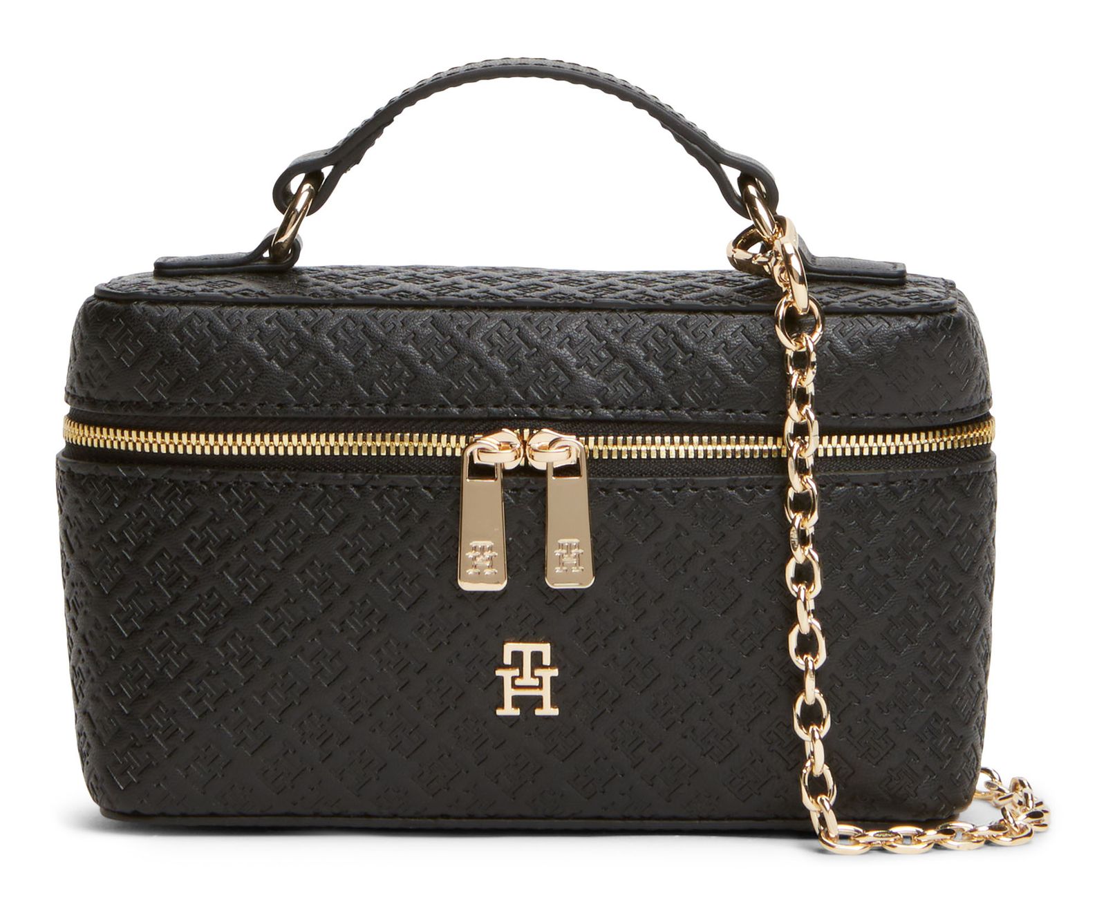 TOMMY HILFIGER TH Icon Chain Vanity Bag Mono Black
