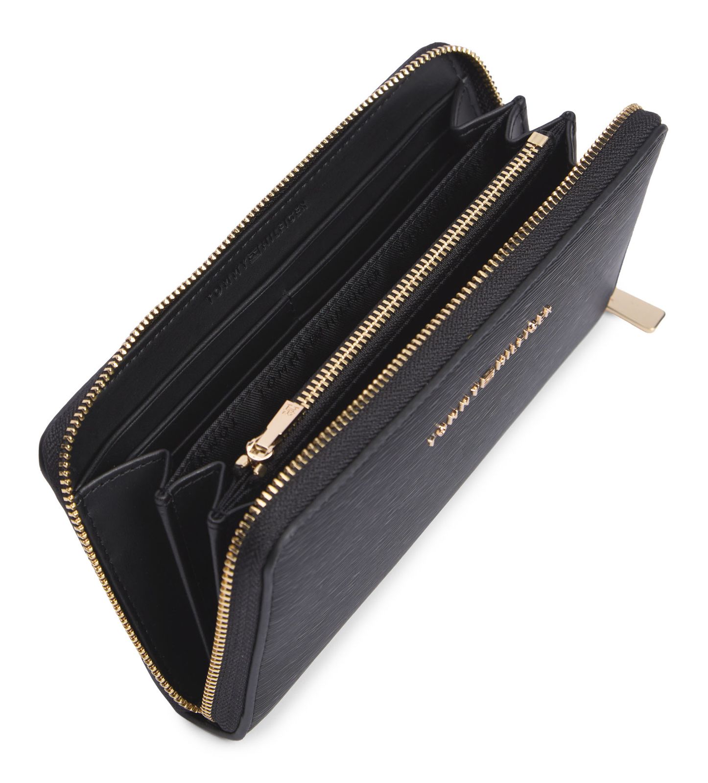 TOMMY HILFIGER TH Modern Large Zip Around Black TOMMY HILFIGER TH Modern Large Zip Around Black
