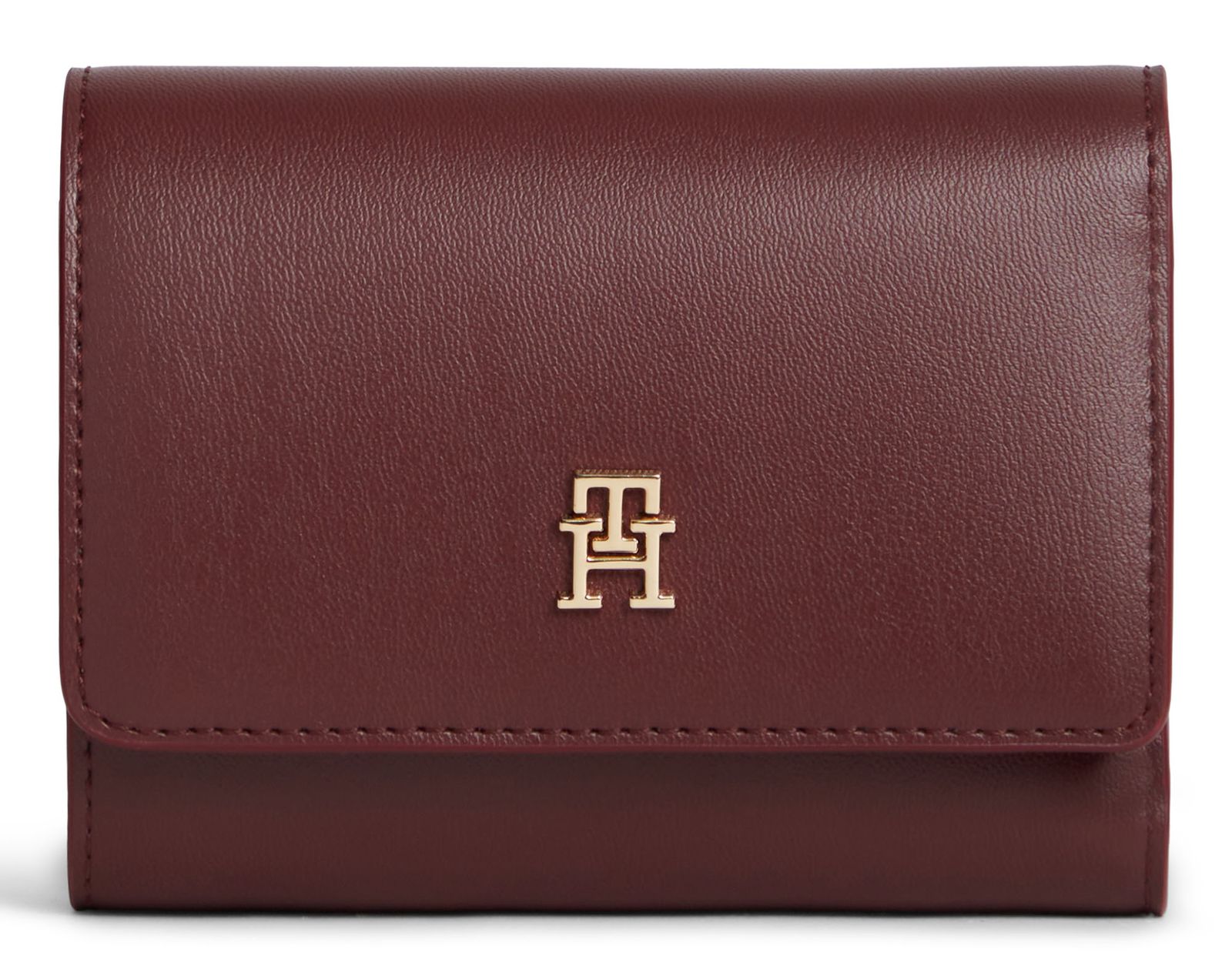 TOMMY HILFIGER TH Icon Trifold Wallet Oxblood