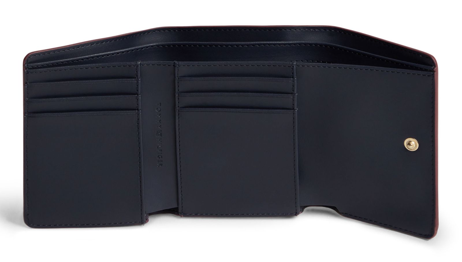 TOMMY HILFIGER TH Icon Trifold Wallet Oxblood TOMMY HILFIGER TH Icon Trifold Wallet Oxblood