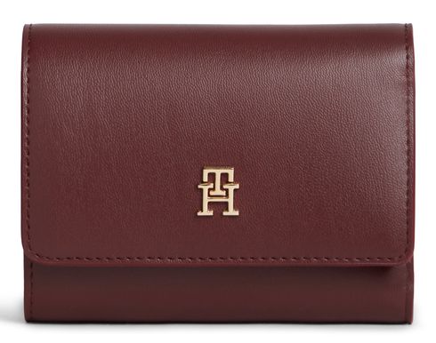 TOMMY HILFIGER TH Icon Trifold Wallet Oxblood TOMMY HILFIGER TH Icon Trifold Wallet Oxblood