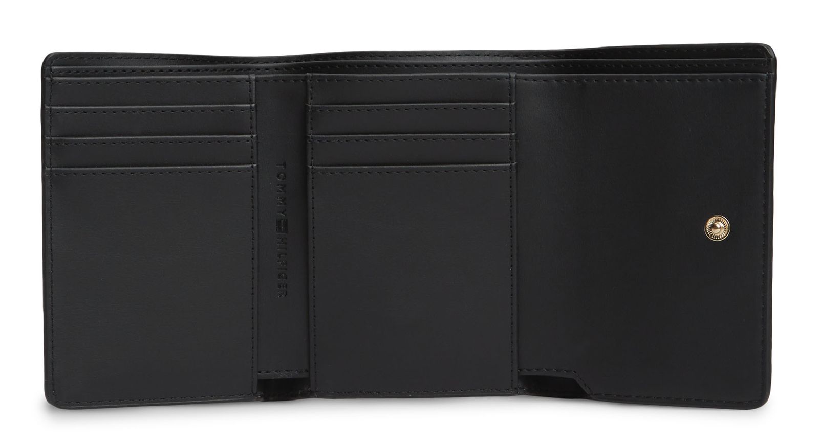 TOMMY HILFIGER Monogram Trifold Wallet Black TOMMY HILFIGER Monogram Trifold Wallet Black