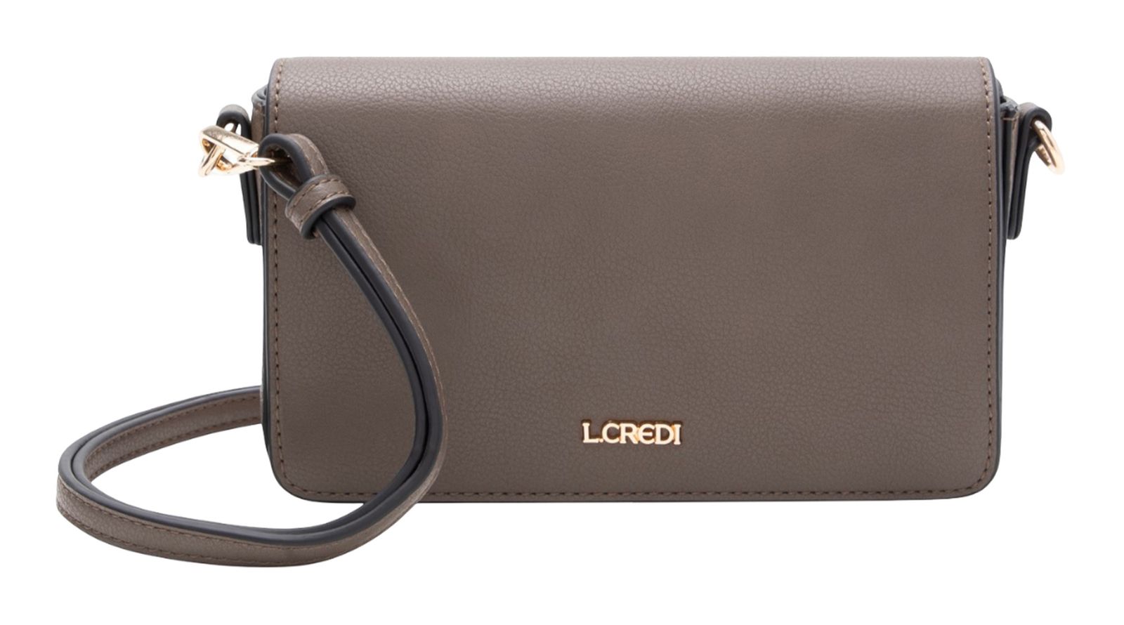 L.CREDI Jane Clutch Dark Taupe