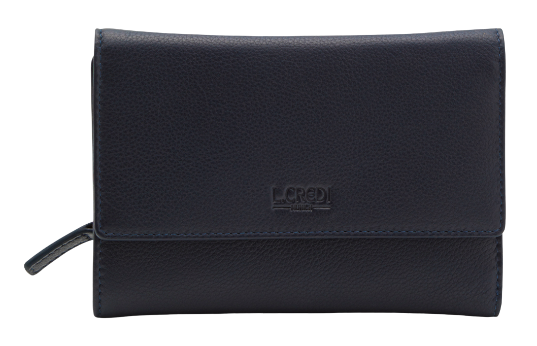 L.CREDI Evelyn Flap Wallet Marine