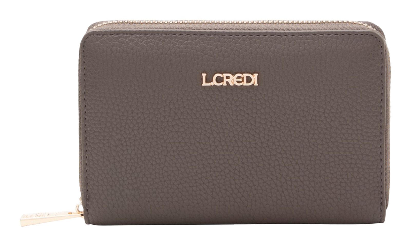 L.CREDI Perla Zip Around Wallet S Dark Taupe