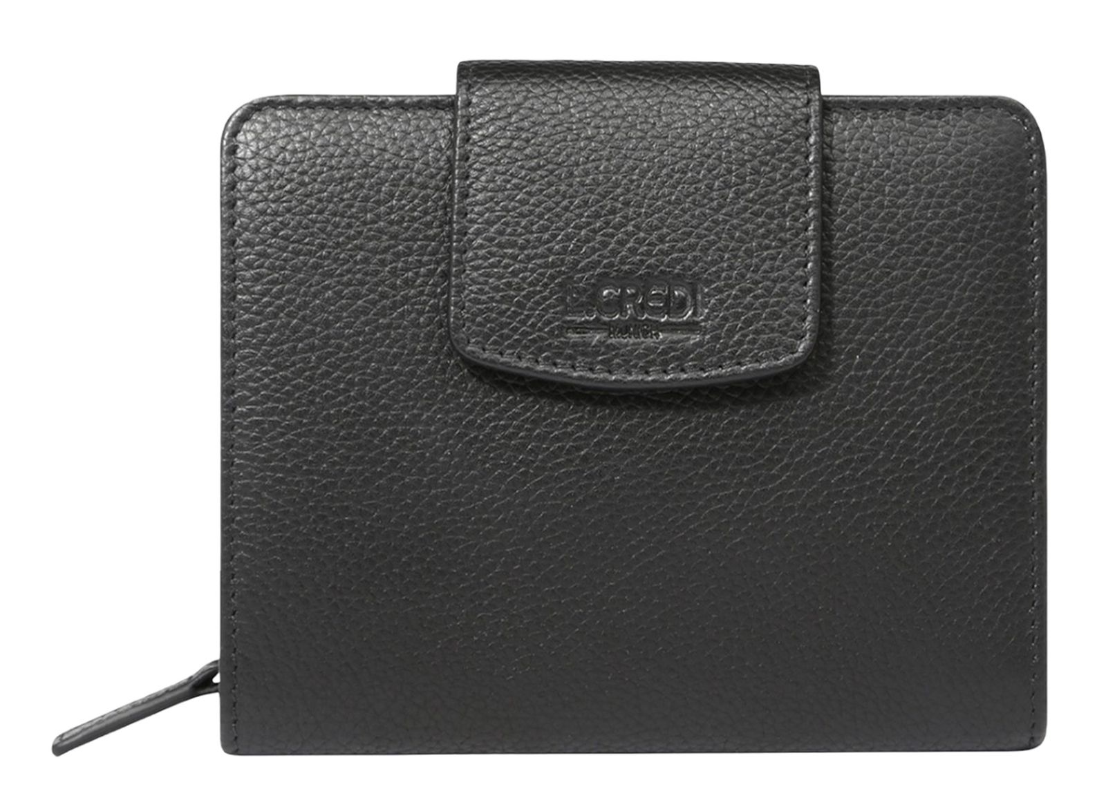 L.CREDI Clara Flap Wallet Black