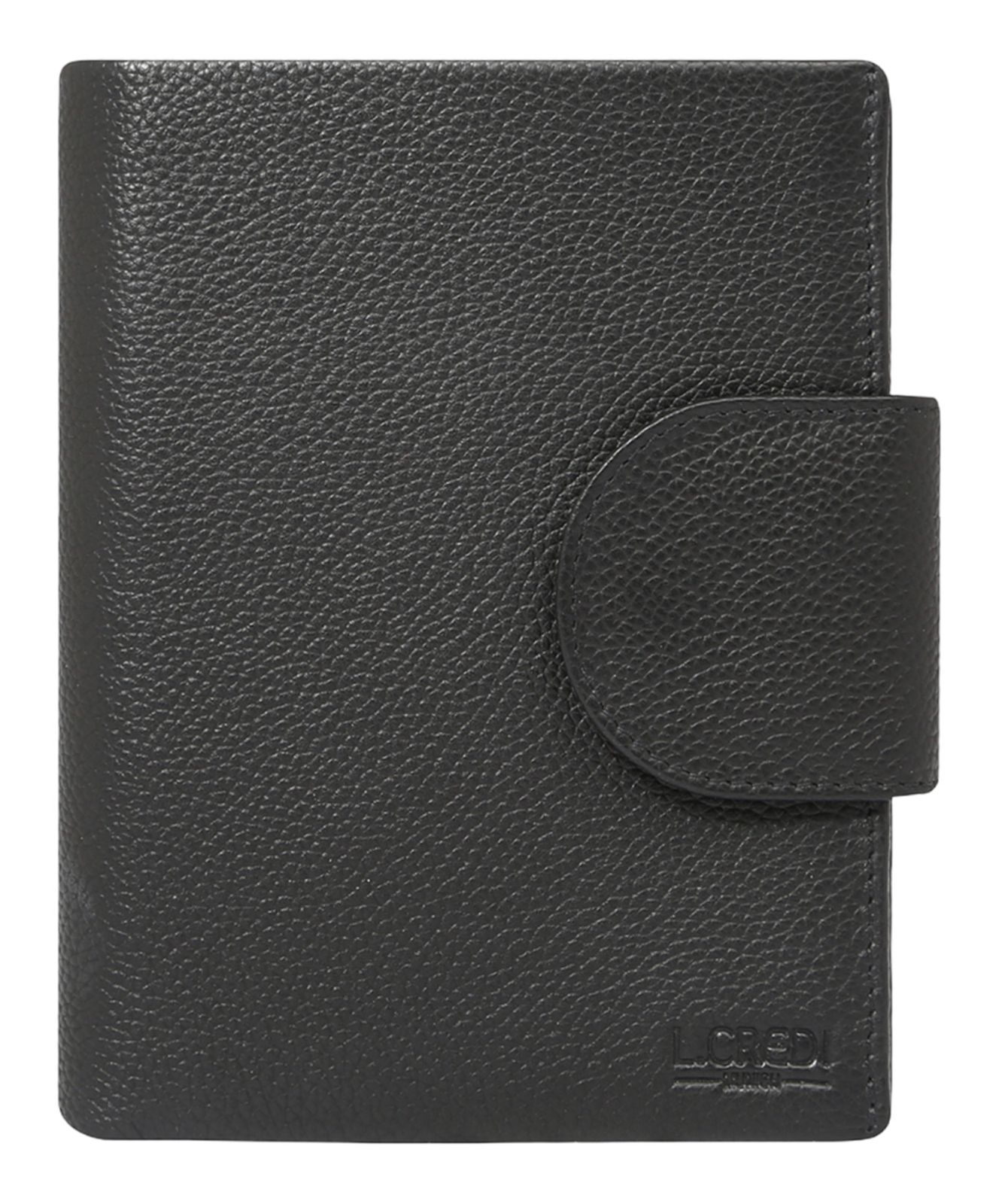 L.CREDI Clara Flap Wallet Black