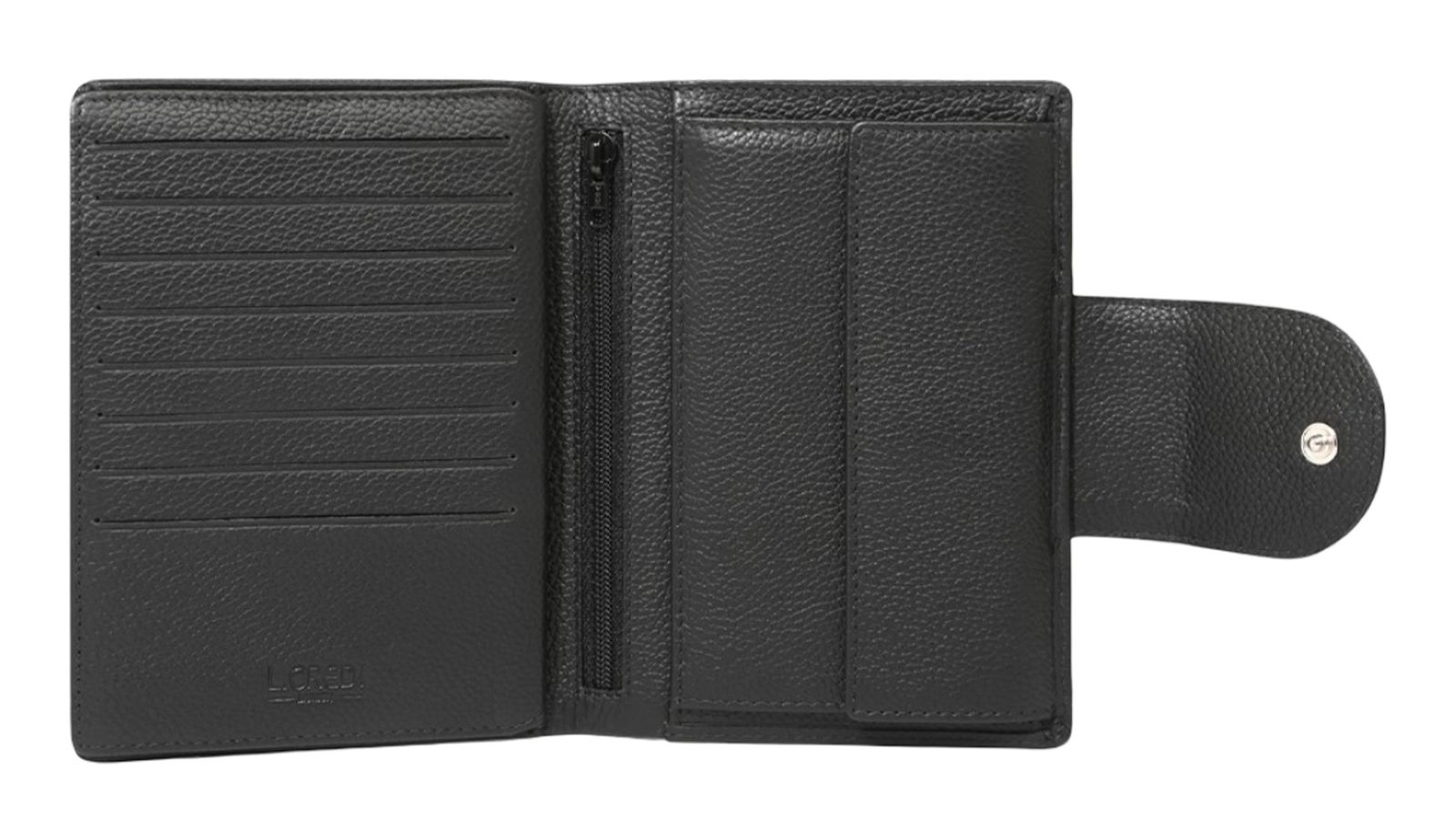 L.CREDI Clara Flap Wallet Black L.CREDI Clara Flap Wallet Black