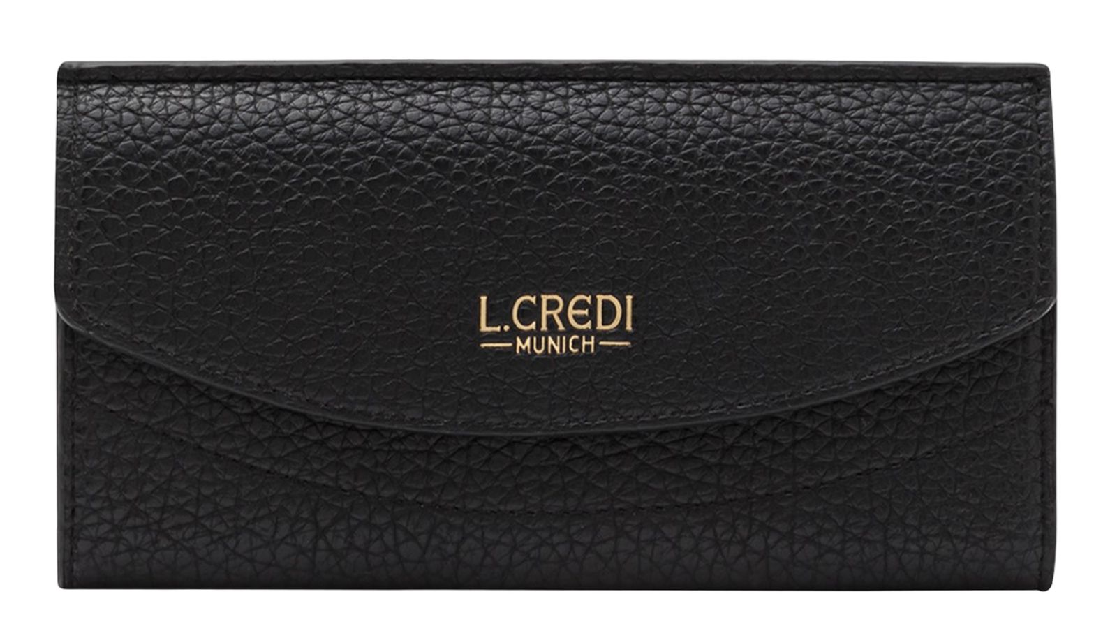 L.CREDI Ondria Flap Wallet Black
