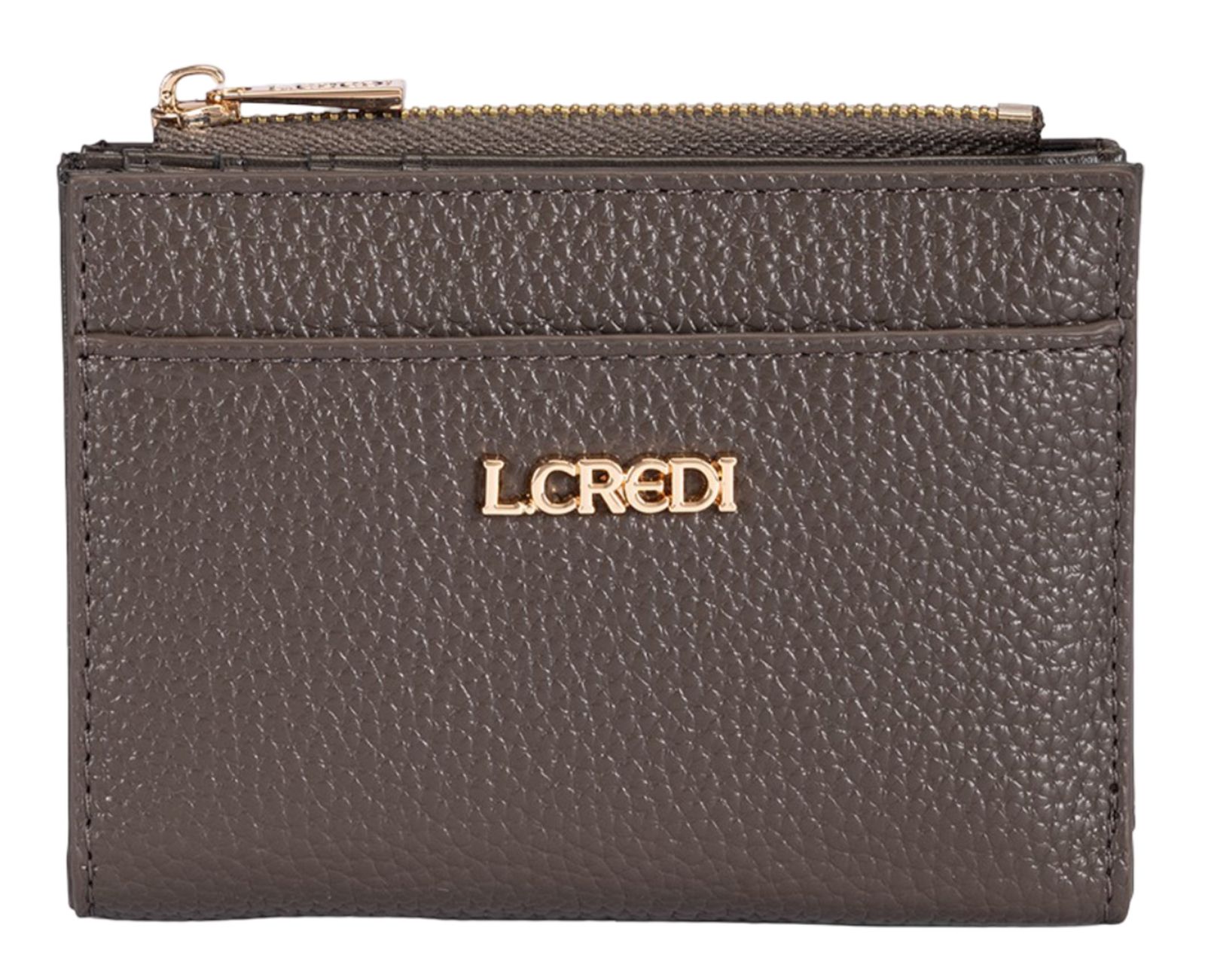 L.CREDI Perla Mini Wallet Dark Taupe