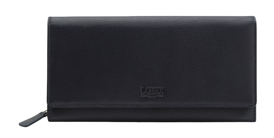 L.CREDI Evelyn Flap Wallet Marine