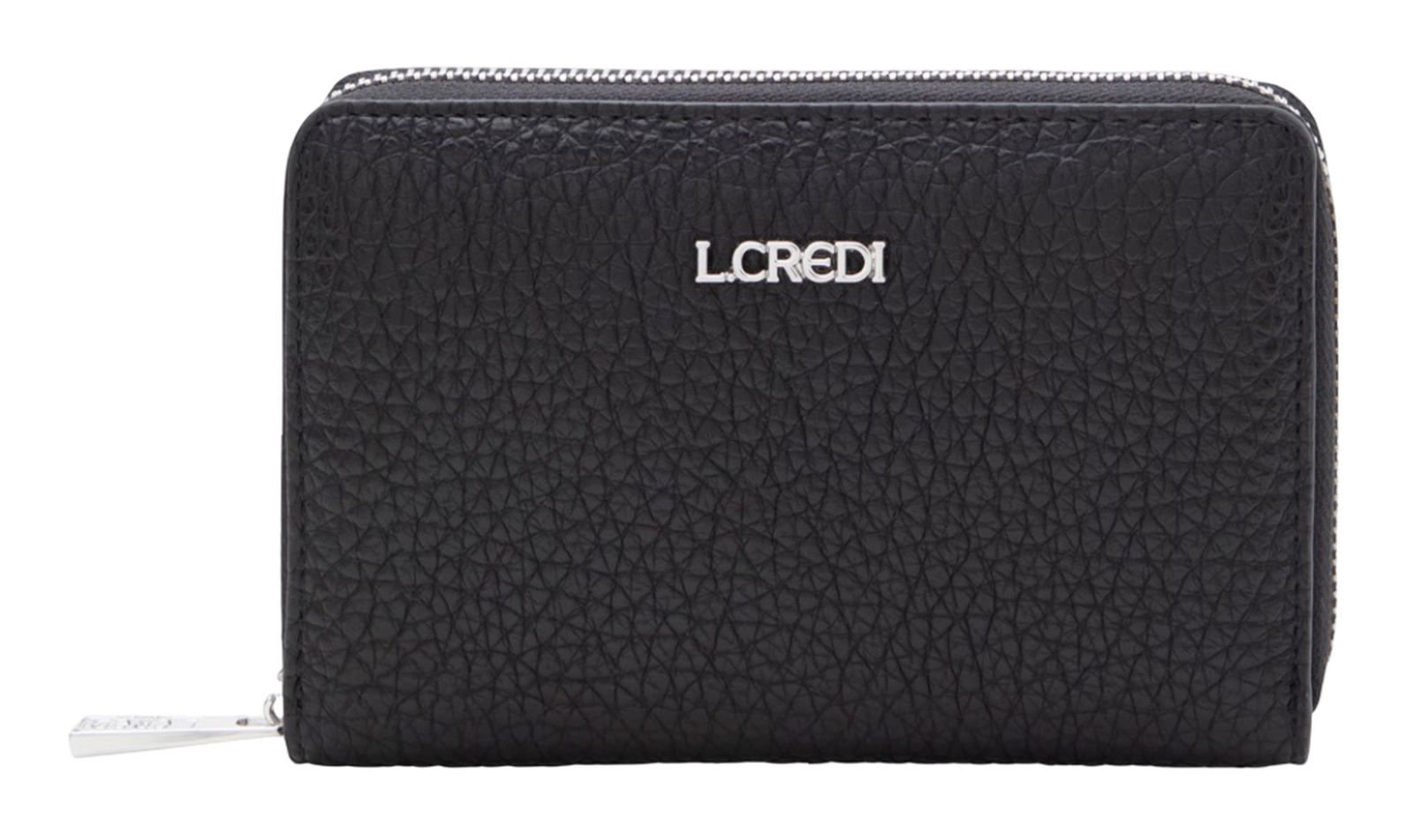 L.CREDI Pinella Zip Around Wallet S Black