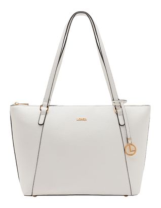 L.CREDI Michaela Shopper White