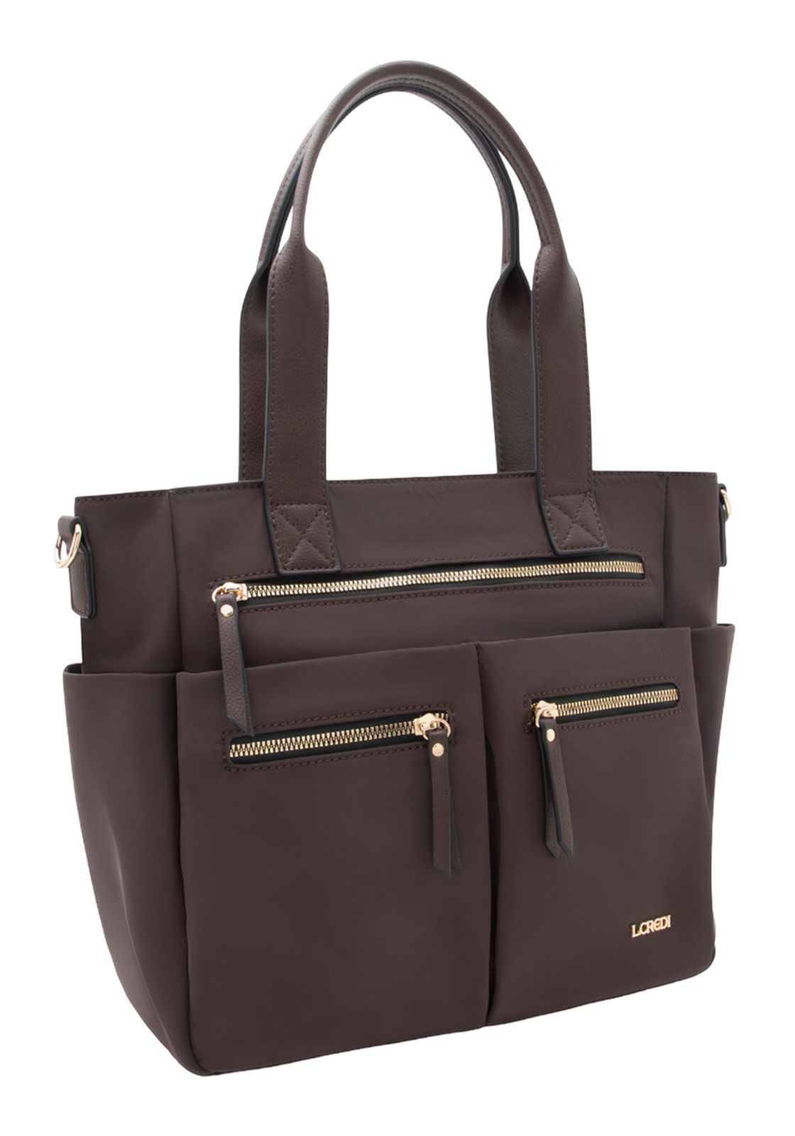 L.CREDI Odeta Shopper Chocolate L.CREDI Odeta Shopper Chocolate