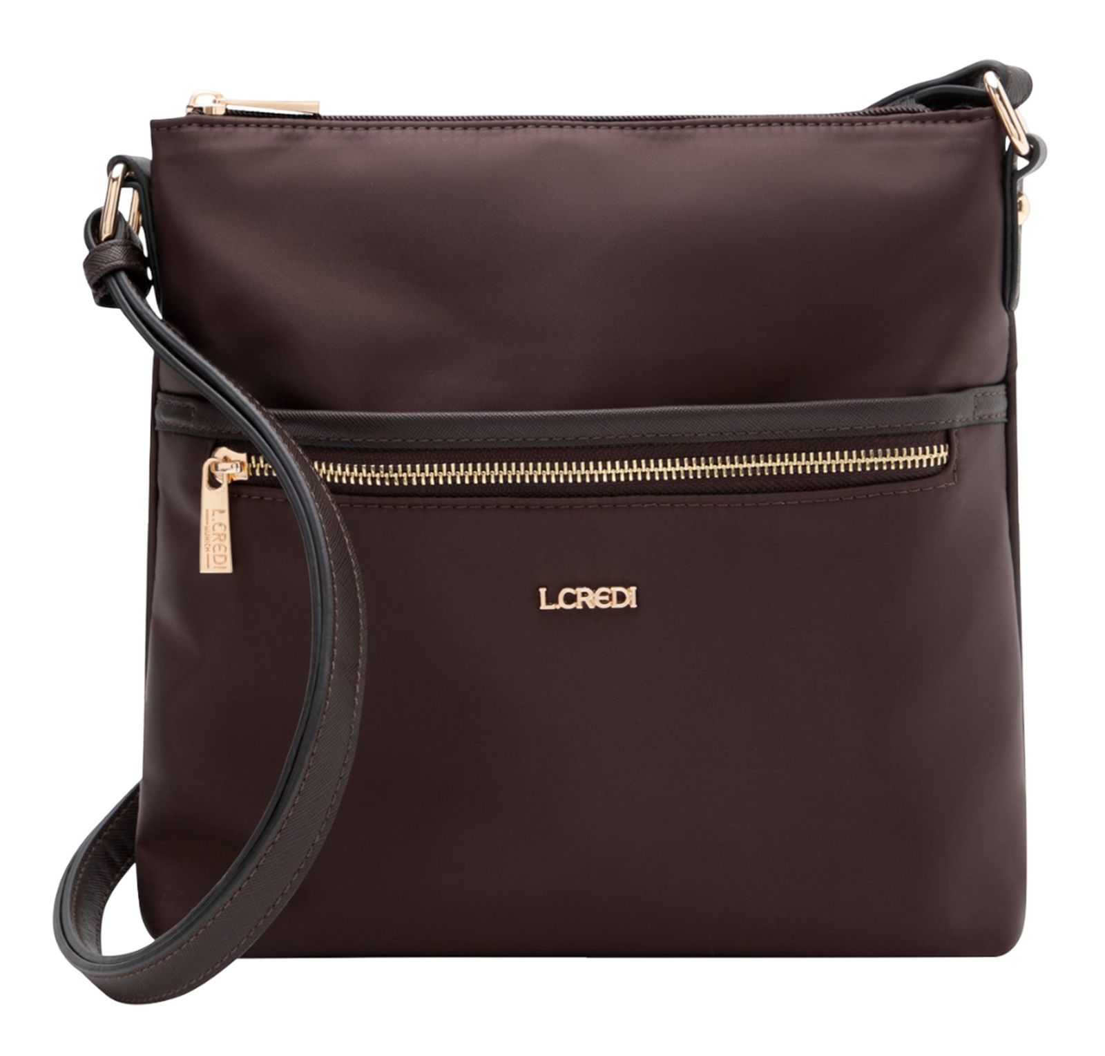 L.CREDI Alena Crossbody Bag Brown