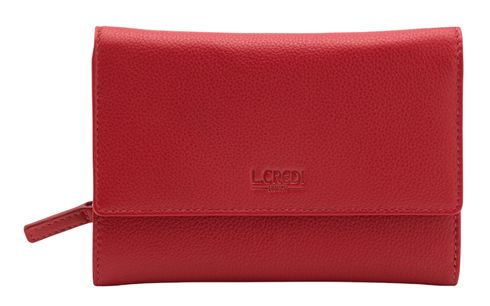 L.CREDI Evelyn Flap Wallet Red L.CREDI Evelyn Flap Wallet Red