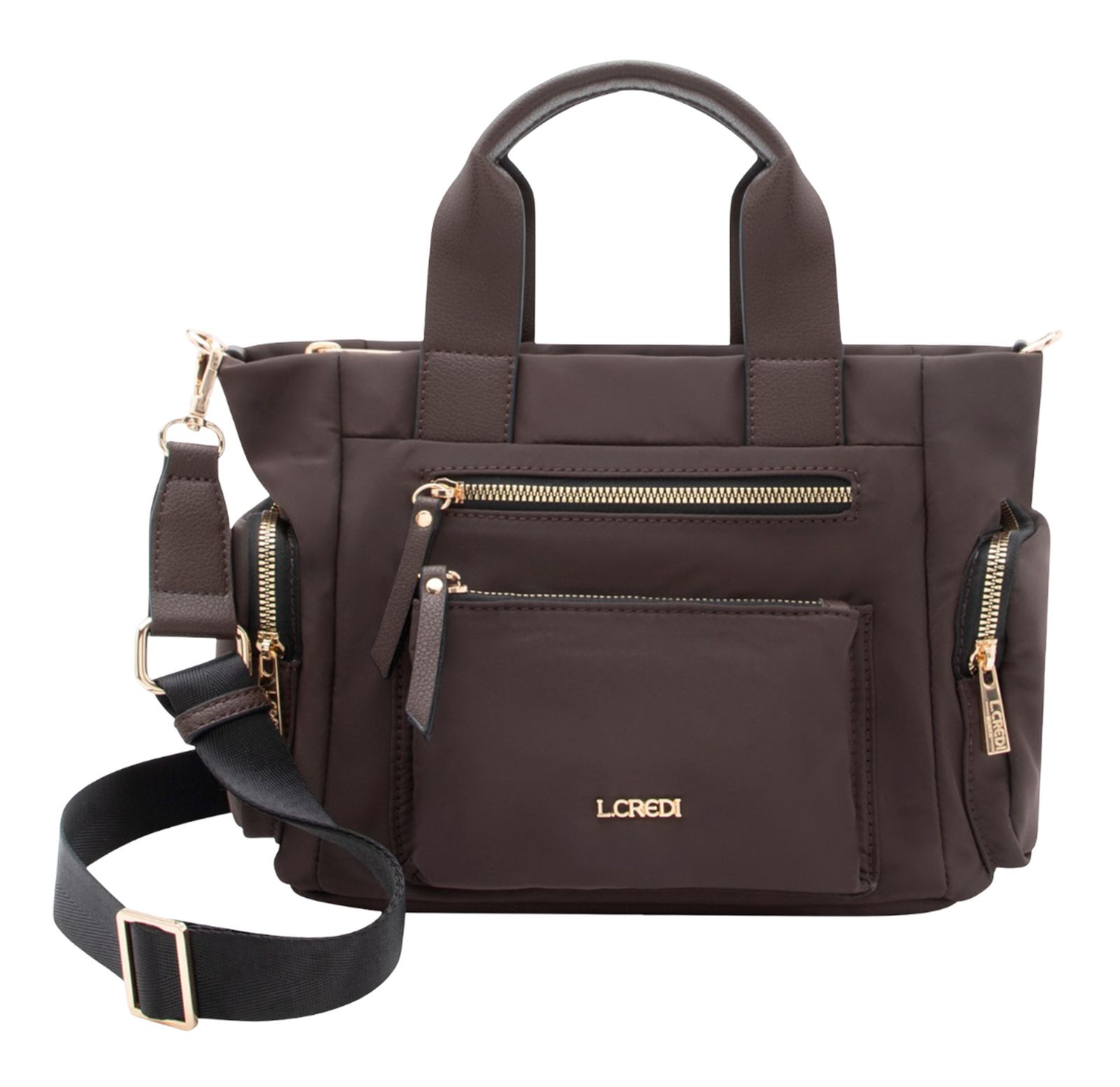 L.CREDI Odeta Handle Bag Chocolate