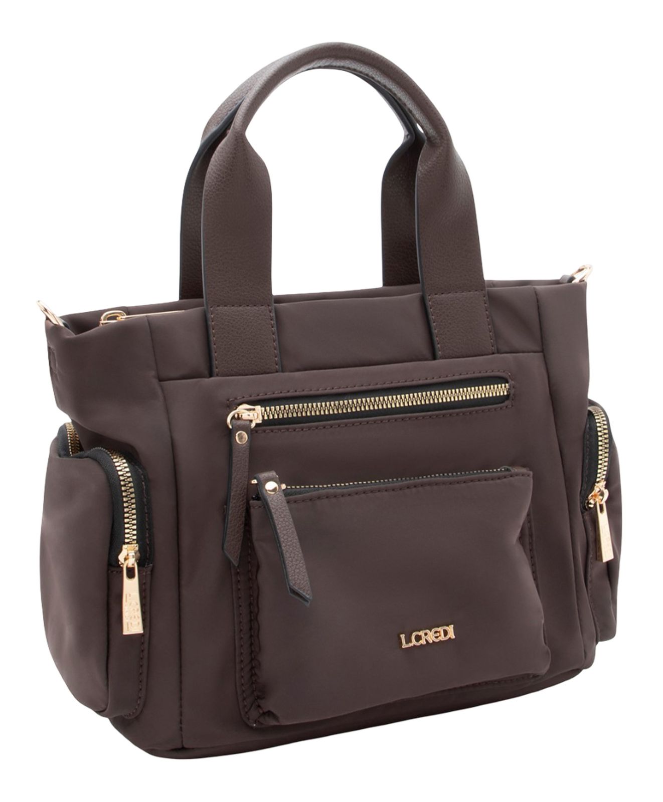 L.CREDI Odeta Handle Bag Chocolate L.CREDI Odeta Handle Bag Chocolate