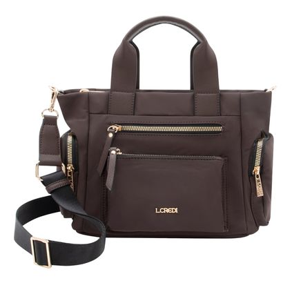 L.CREDI Odeta Handle Bag Chocolate L.CREDI Odeta Handle Bag Chocolate