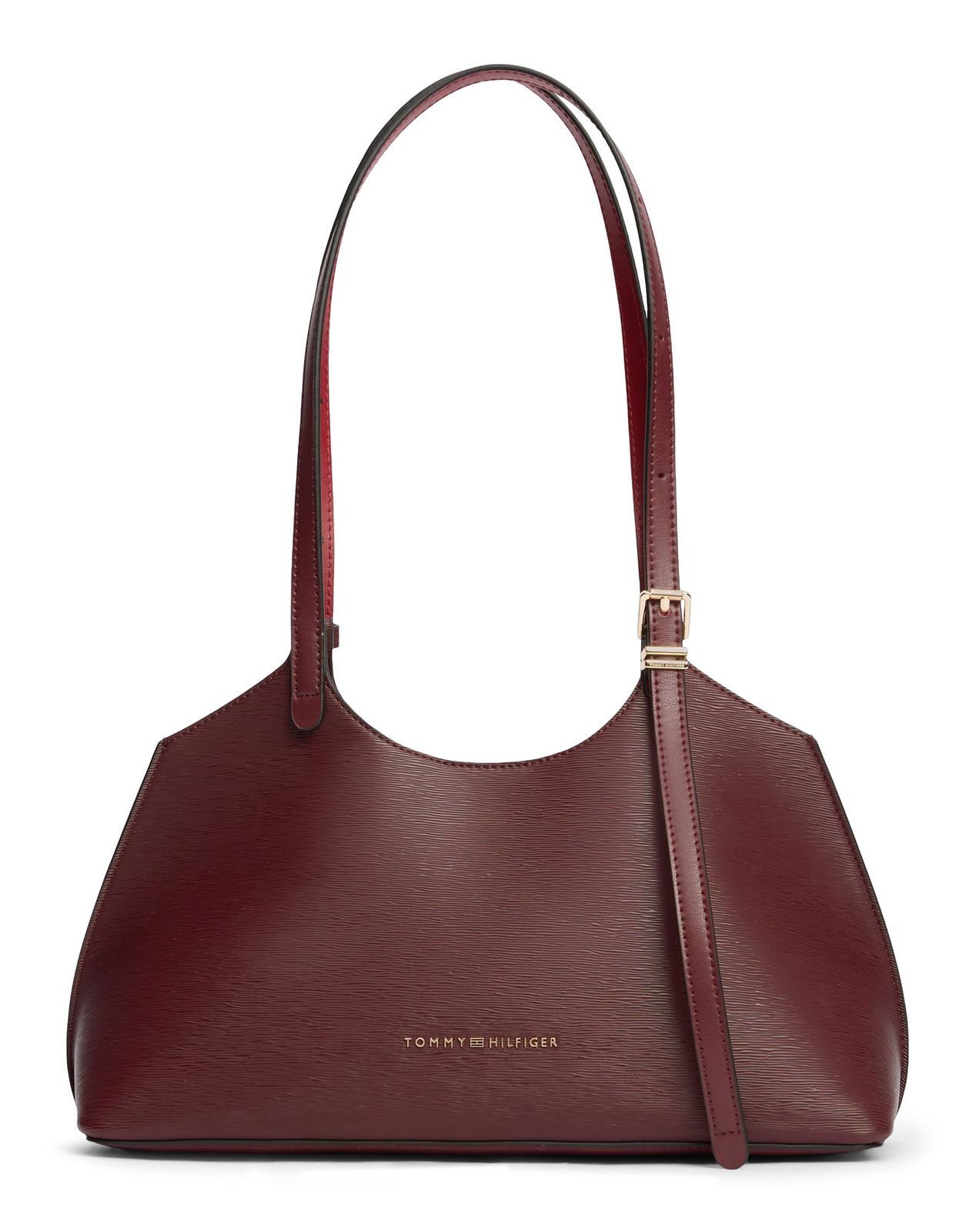 TOMMY HILFIGER TH Modern Mini Tote Oxblood