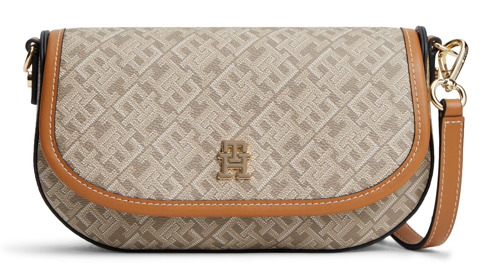 TOMMY HILFIGER TH Monoplay Crossbody With Leath Neutral Mix