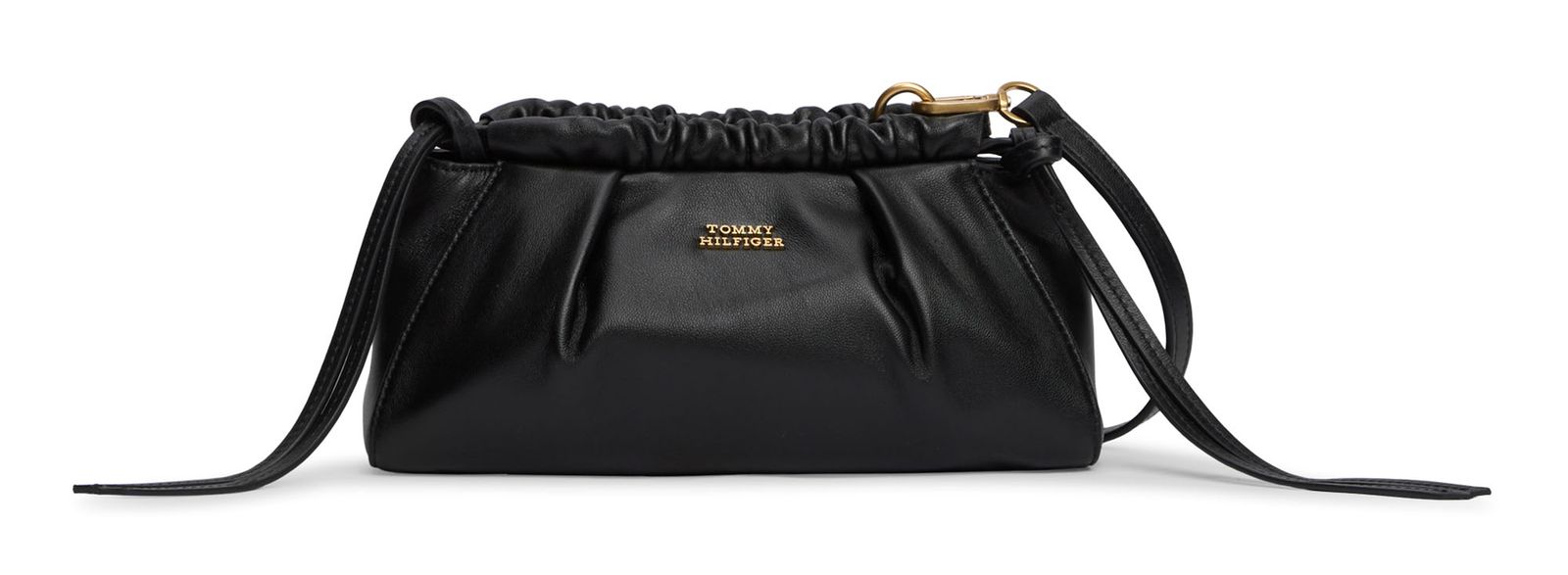 TOMMY HILFIGER Soft Leather Mini Crossover Black