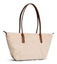 TOMMY HILFIGER Popette East West Tote Faux Fur Beige TOMMY HILFIGER Popette East West Tote Faux Fur Beige