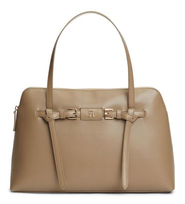TOMMY HILFIGER TH Buckle Tote Tundra Moss