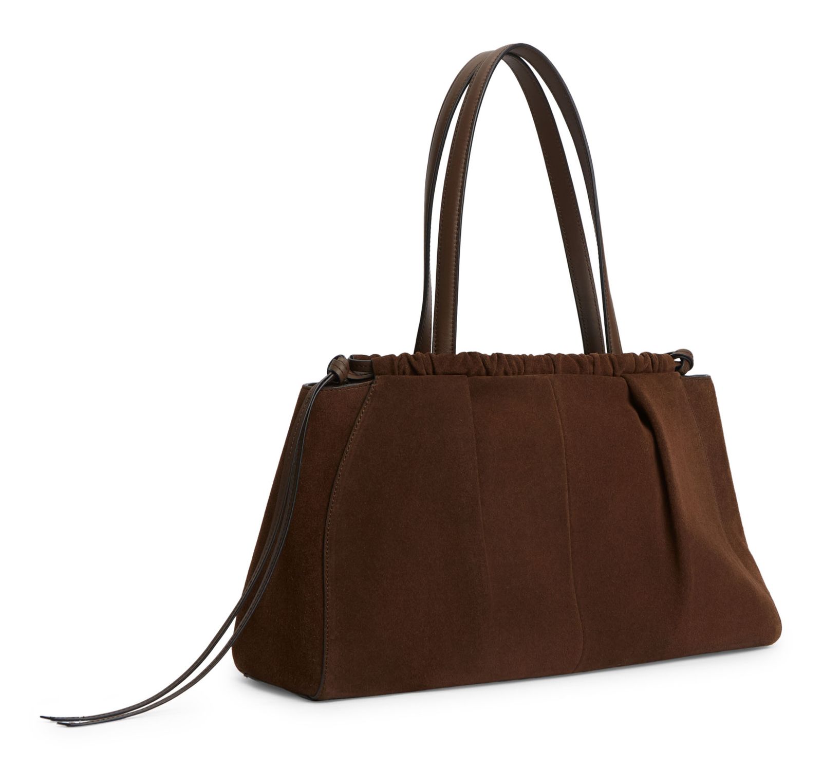 TOMMY HILFIGER Suede Leather Hobo Bag Fondant Brown TOMMY HILFIGER Suede Leather Hobo Bag Fondant Brown