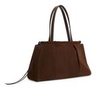 TOMMY HILFIGER Suede Leather Hobo Bag Fondant Brown TOMMY HILFIGER Suede Leather Hobo Bag Fondant Brown