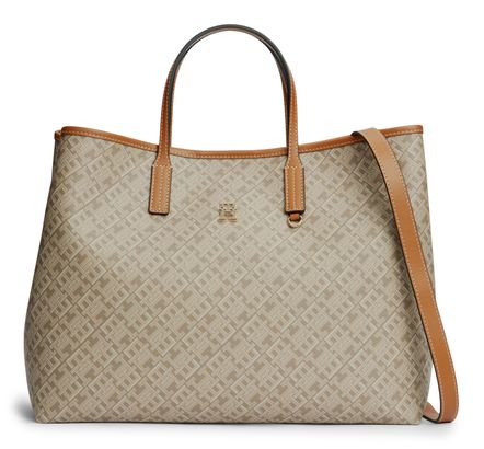 TOMMY HILFIGER TH Monoplay Satchel Neutral Mix