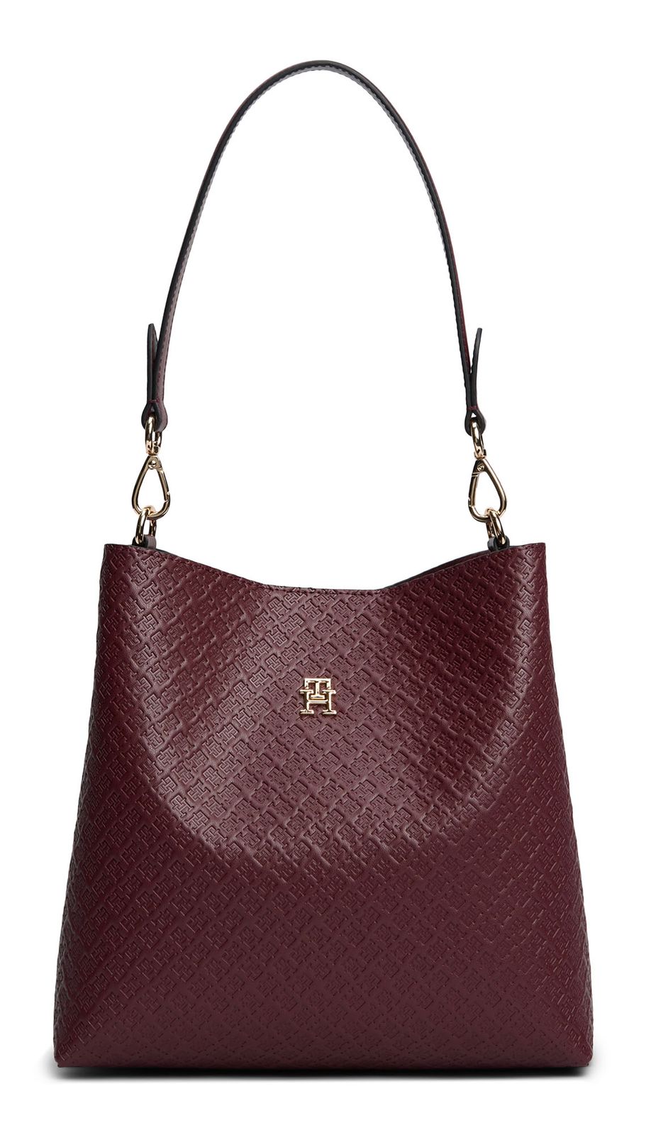 TOMMY HILFIGER Icon Shoulder Bag Oxblood