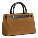 TOMMY HILFIGER American Icon Mini Tote Bag Suede Le Cognac